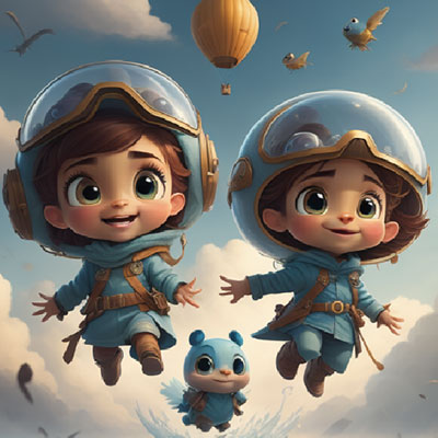 Chibi Explorer on Cloud Planet